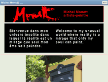 Tablet Screenshot of monett-peintre.com